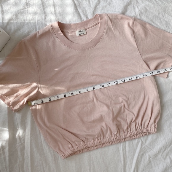 ARITZIA Wilfred Piaf Crop T-Shirt Pink - Picture 3 of 12